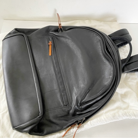 Club Monaco rare full leather large backpack heavy duty - Picture 10 of 13